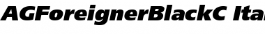 Download AGForeignerBlackC Font Download AGForeignerBlackC Font