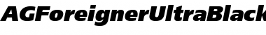 Download AGForeignerUltraBlackC Font Download AGForeignerUltraBlackC Font