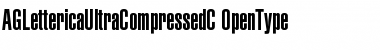 Download AGLettericaUltraCompressedC Font