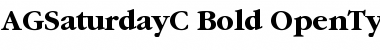 Download AGSaturdayC Font Download AGSaturdayC Font