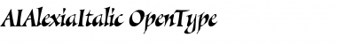 Download AIAlexiaItalic Font