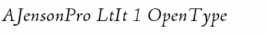 Download Adobe Jenson Pro Font