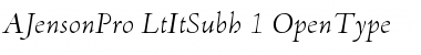 Download Adobe Jenson Pro Font