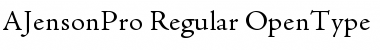 Download Adobe Jenson Pro Font