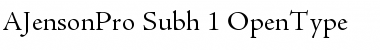 Download Adobe Jenson Pro Font