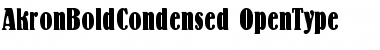 Download AkronBoldCondensed Font