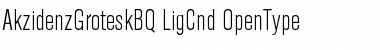Download Akzidenz-Grotesk BQ Light Condensed Font