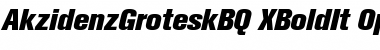 Download Akzidenz-Grotesk BQ Extra Bold Italic Font