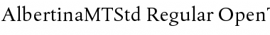 Download Albertina MT Std Font