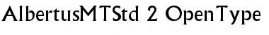Download Albertus MT Std Font