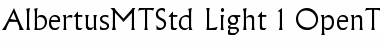Download Albertus MT Std Font