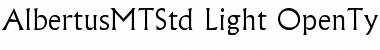 Download Albertus MT Std Font