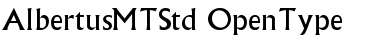 Download Albertus MT Std Font