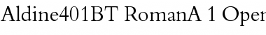 Download Aldine 401 Font