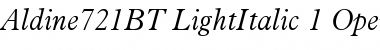 Download Aldine 721 Font