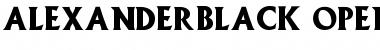 Download Alexander Font