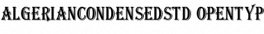 Download Algerian Condensed Std Font Download Algerian Condensed Std Font
