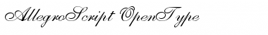 Download AllegroScript Font Download AllegroScript Font