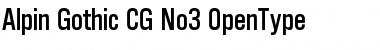 Download Alpin Gothic CG No3 Regular Font