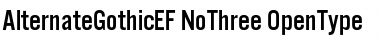 Download AlternateGothicEF Font