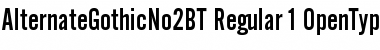 Download Alternate Gothic No.2 Font