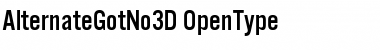 Alternate Gothic No3 D Font