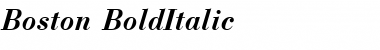 Download Boston BoldItalic Font