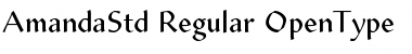 Download Amanda Std Font