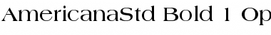 Download Americana Std Font
