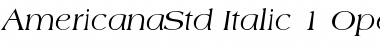 Download Americana Std Font