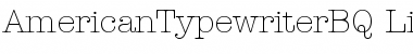 Download AmericanTypewriterBQ Font