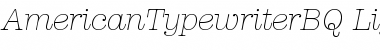 Download American Typewriter BQ Font