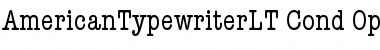 Download ITC American Typewriter LT Font