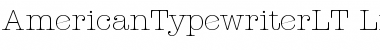 Download ITC American Typewriter LT Font