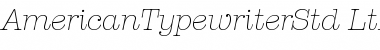 Download ITC American Typewriter Std Font