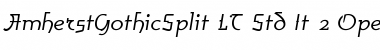 Download AmherstGothicSplit LT Std It Font