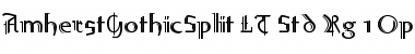 Download AmherstGothicSplit LT Std Rg Font