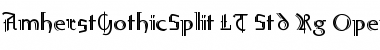 Download AmherstGothicSplit LT Std Rg Font