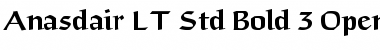 Download Anasdair LT Std Bold Font