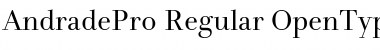 Download Andrade Pro Font