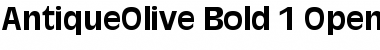 Download AntiqueOlive Font