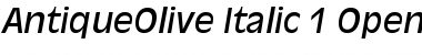 Download AntiqueOlive Font