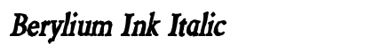 Berylium Ink Italic preview
