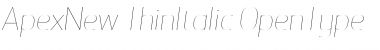 Download Apex New Font