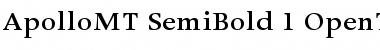 Download Apollo MT Font