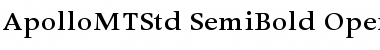 Download Apollo MT Std Semibold Font