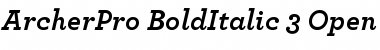 Download ArcherPro Bold Italic Font