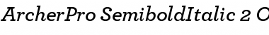 Download ArcherPro Semibold Italic Font