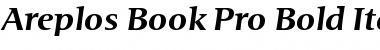 Download Areplos Book Pro Bold Italic Font