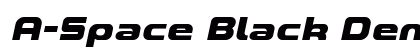 A-Space Black Demo Italic